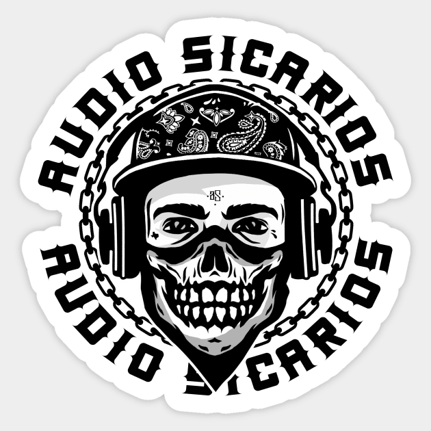 Audio Sicarios Logo Sticker by Hongree Tees